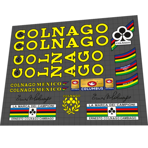 1970s Colnago Mexico Yellow Black