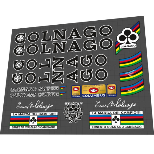 1970s Colnago Super Black White