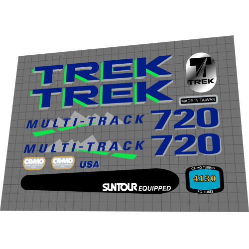 1990 Trek 720 Multi Track blue green