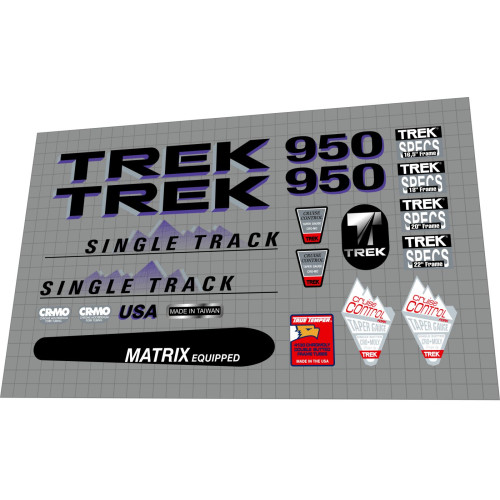 1990 Trek Single Track 950 white frame