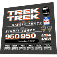 1991 Trek 950 Single Track white orange 1991 Trek 950 Single Track white orange