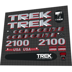 1992 Trek 2100 Composite Carbon silver red