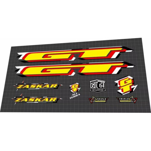 1998 GT Zaskar yellow red