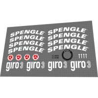 SPENGLE Giro 3 white DECAL SET FOR 2 WHEELS