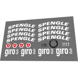 SPENGLE Giro 3 white DECAL SET FOR 2 WHEELS